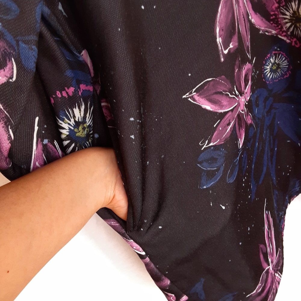 PUMA Archive Floral Logo Print Mini Shirt Dress Size Medium - Picture 5 of 6
